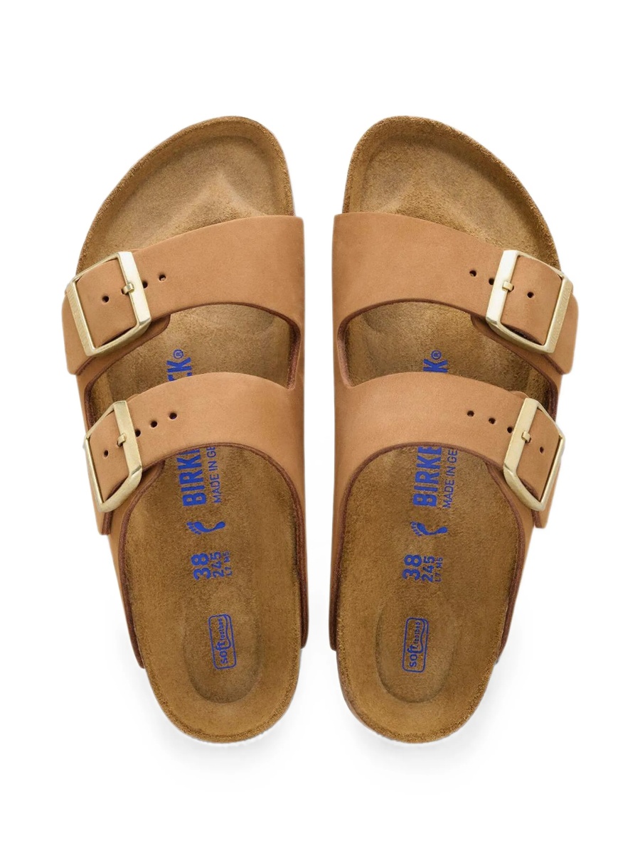 Pantofi slip-on Birkenstock arizona maro din piele - Img 3