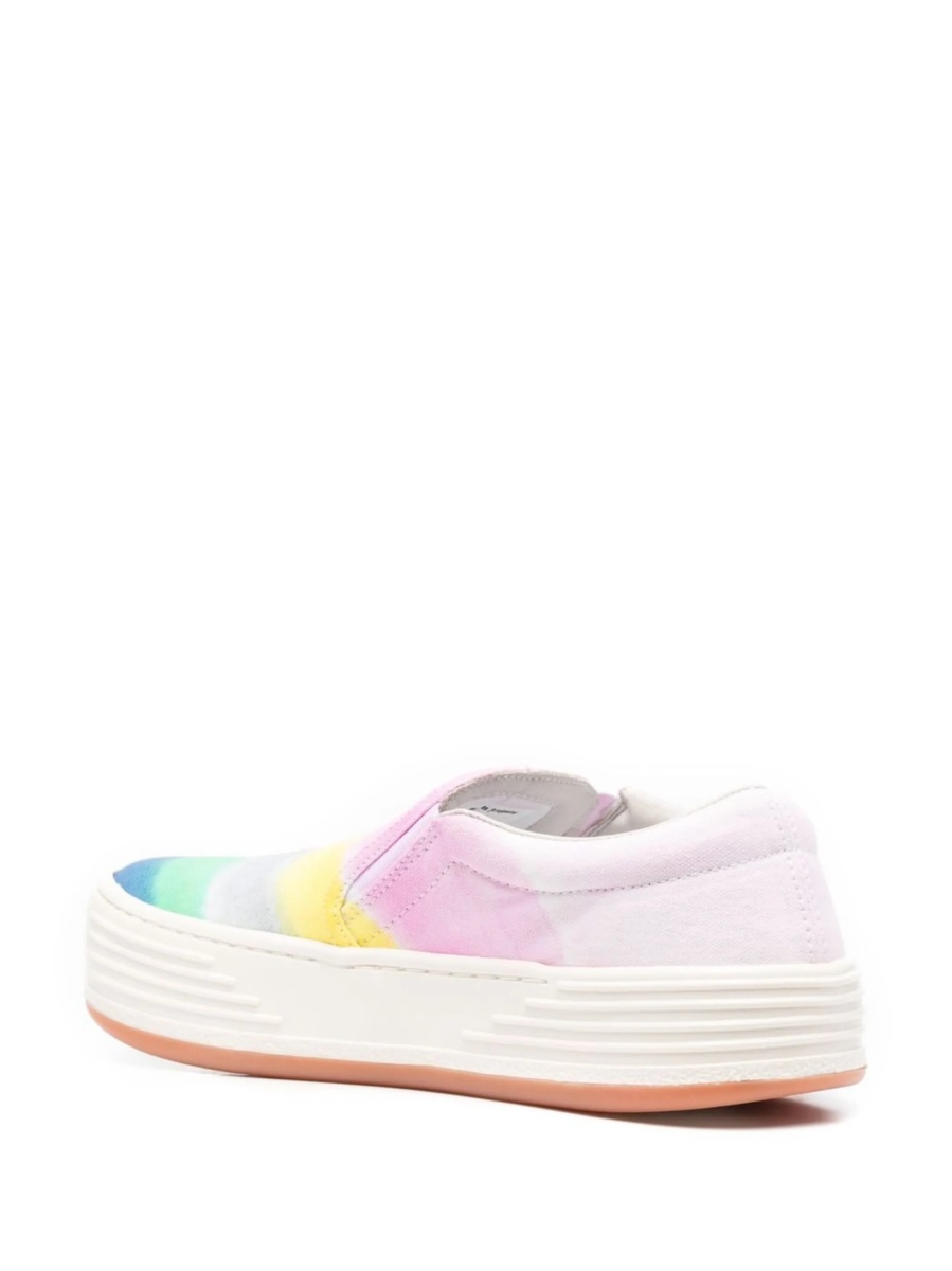 Pantofi slip-on Palm Angels roz din material textil - Img 3
