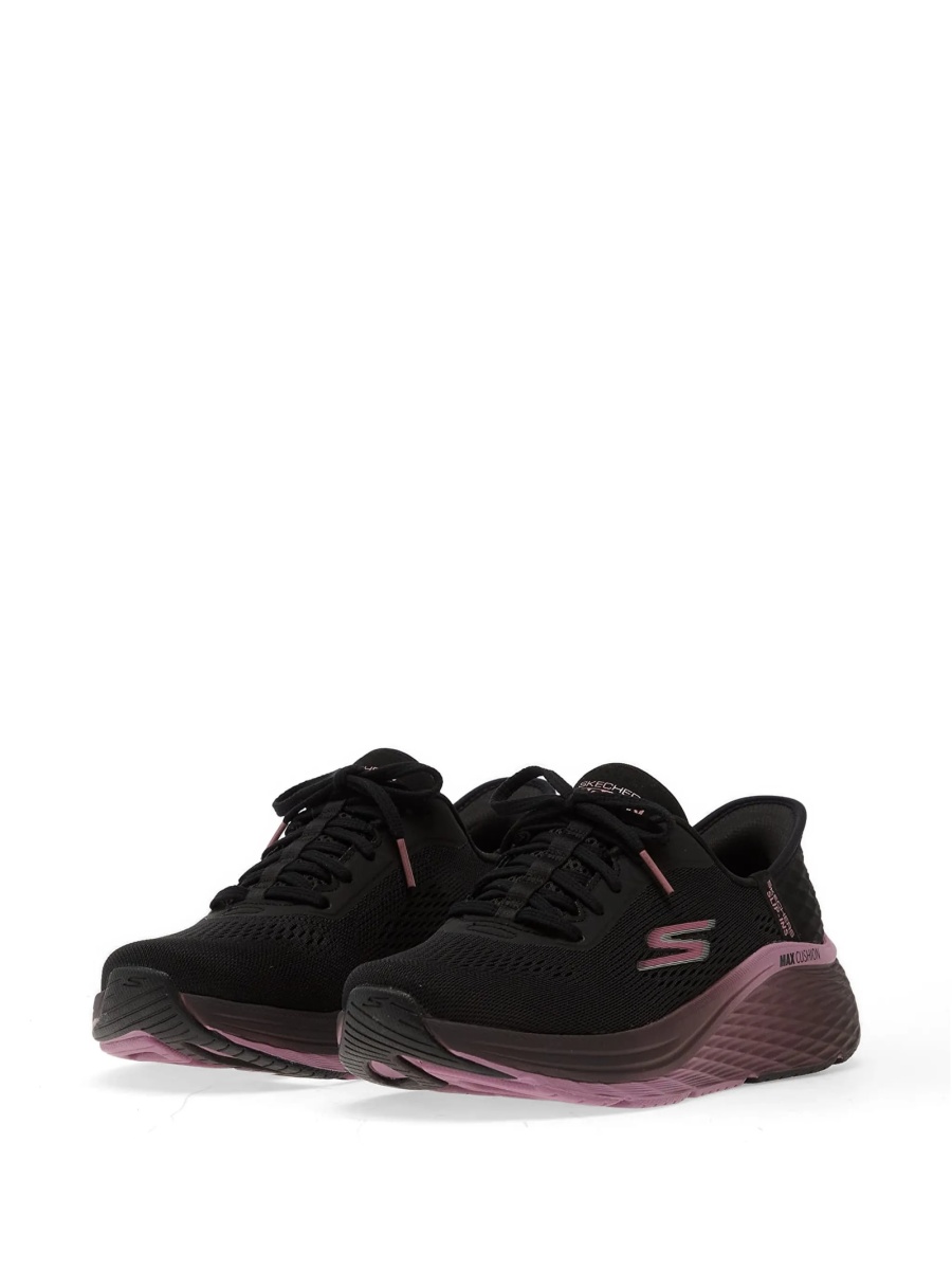 Pantofi slip-on SKECHERS negri din poliuretan si material textil - Img 2