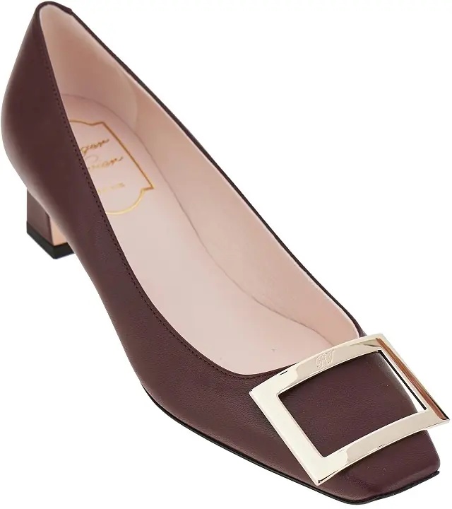 Pantofi 'Trompette' leather pumps - Img 2