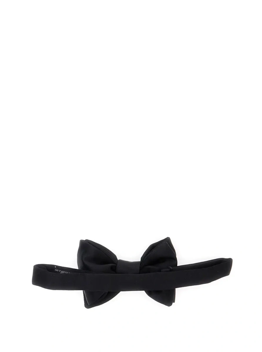 Papion Tom Ford negru din matase - Img 2