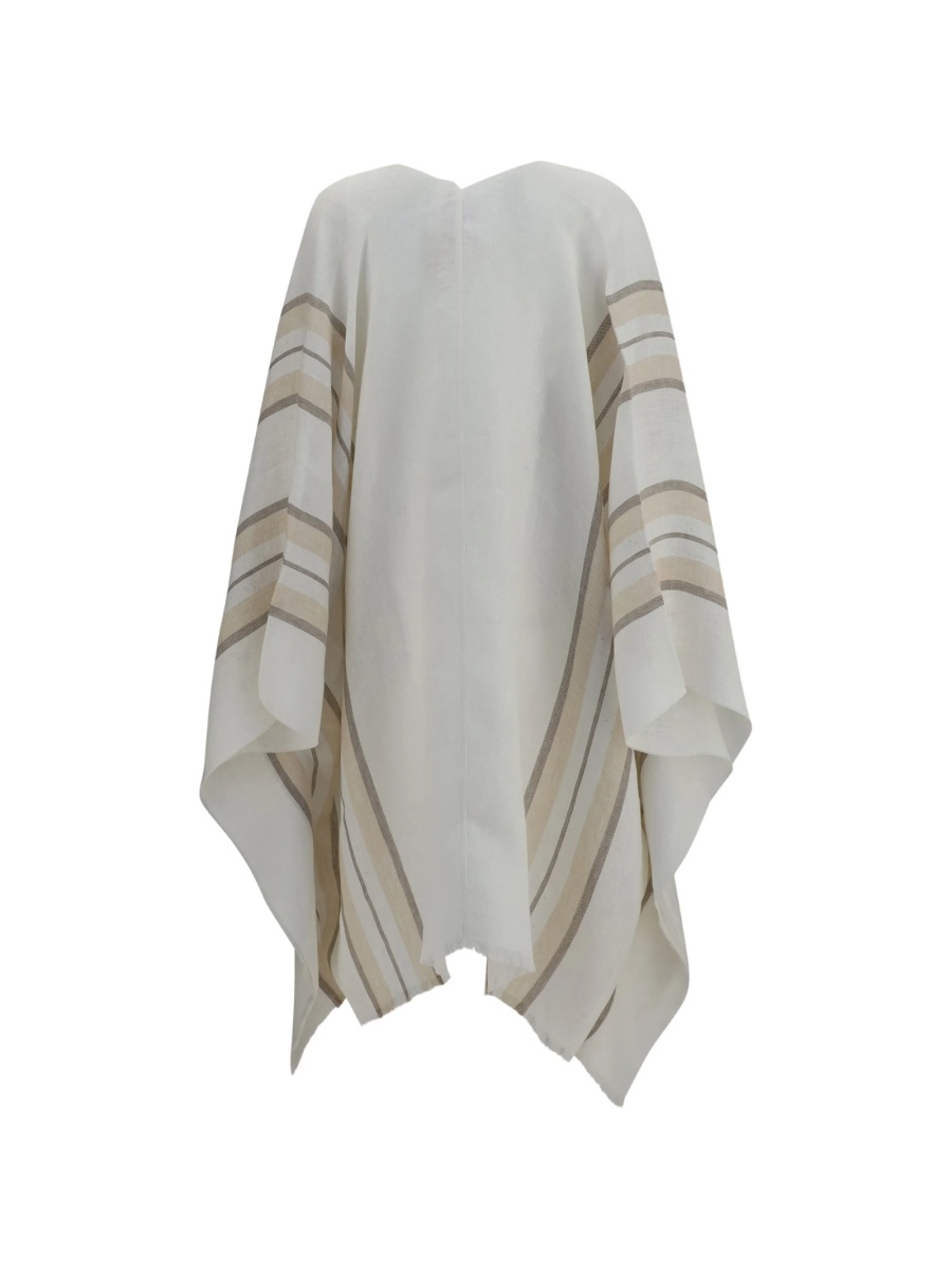 Poncho Brunello Cucinelli neutru - Img 2