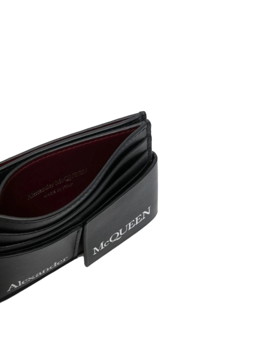 Portofel Alexander McQueen negru din piele - Img 3