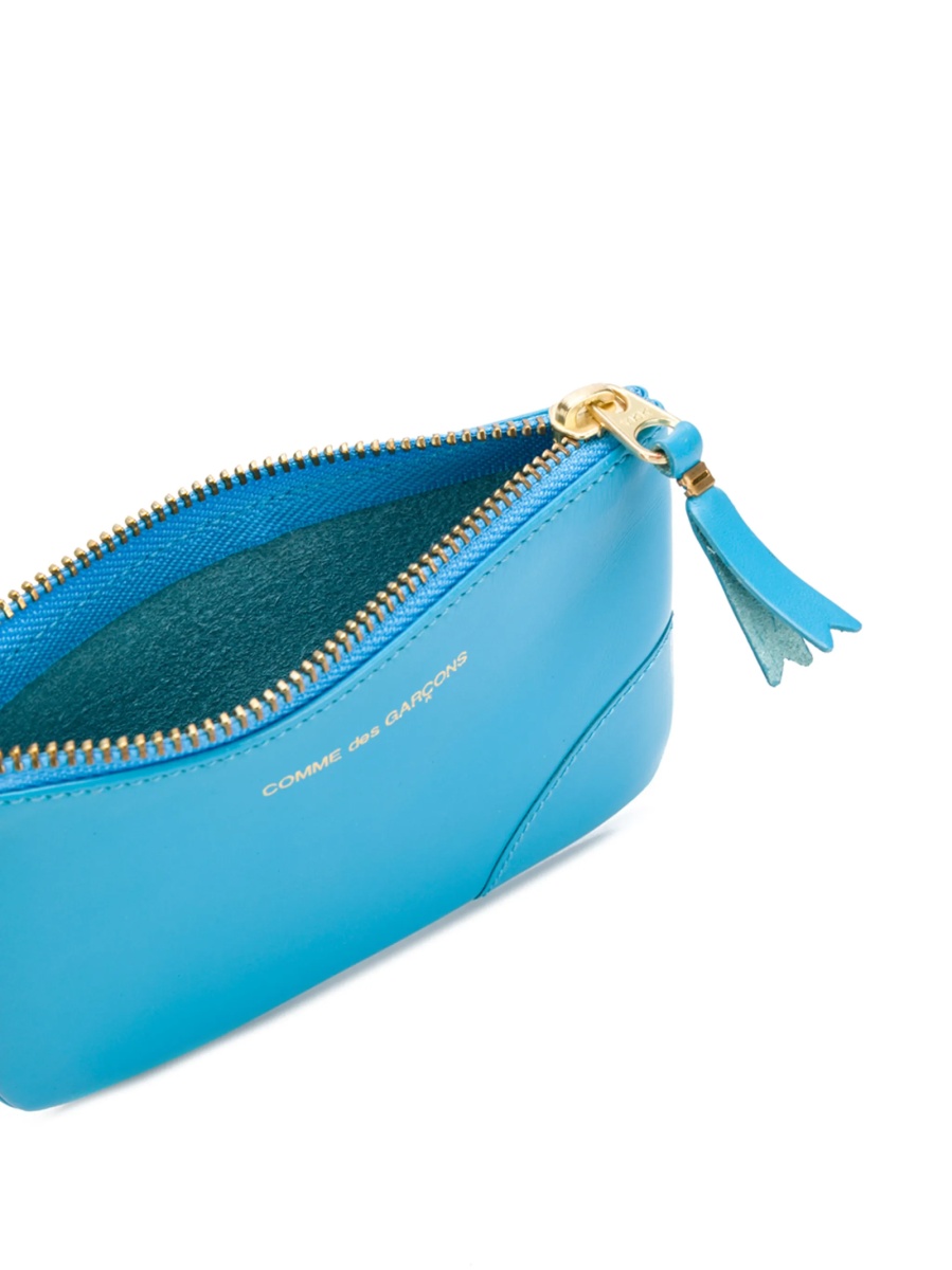 Portofel Comme des Garçons albastru din piele - Img 3