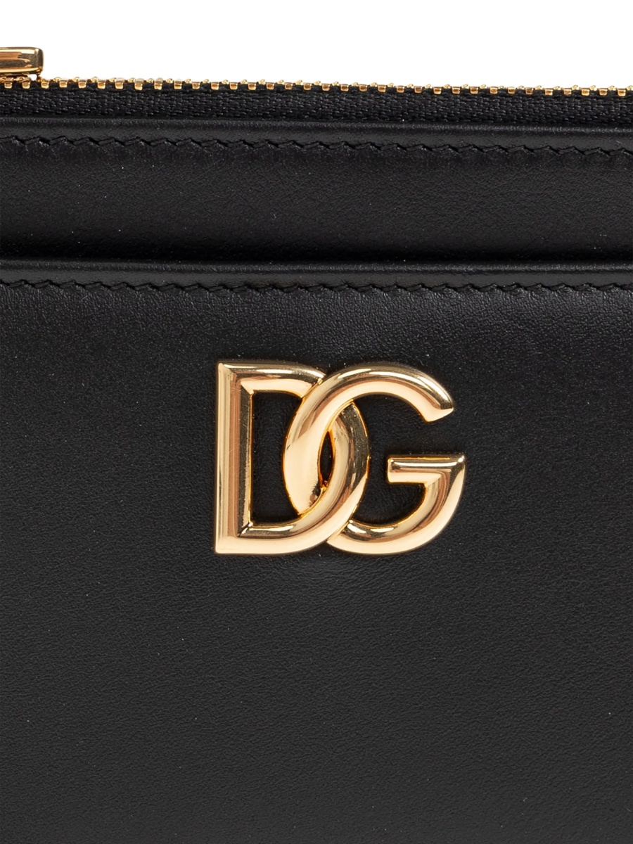 Portofel Dolce &amp; Gabbana DG Logo negru din piele - Img 5