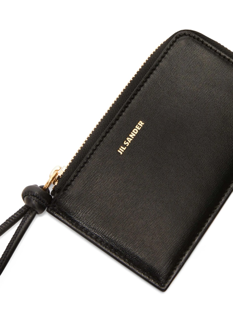 Portofel Jil Sander negru din piele - Img 4