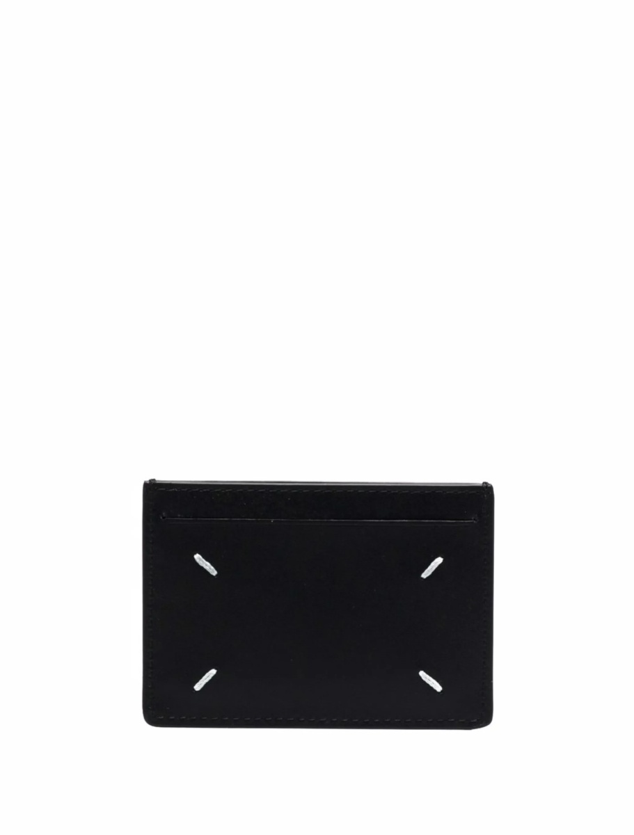 Portofel Maison Margiela negru din piele - Img 2