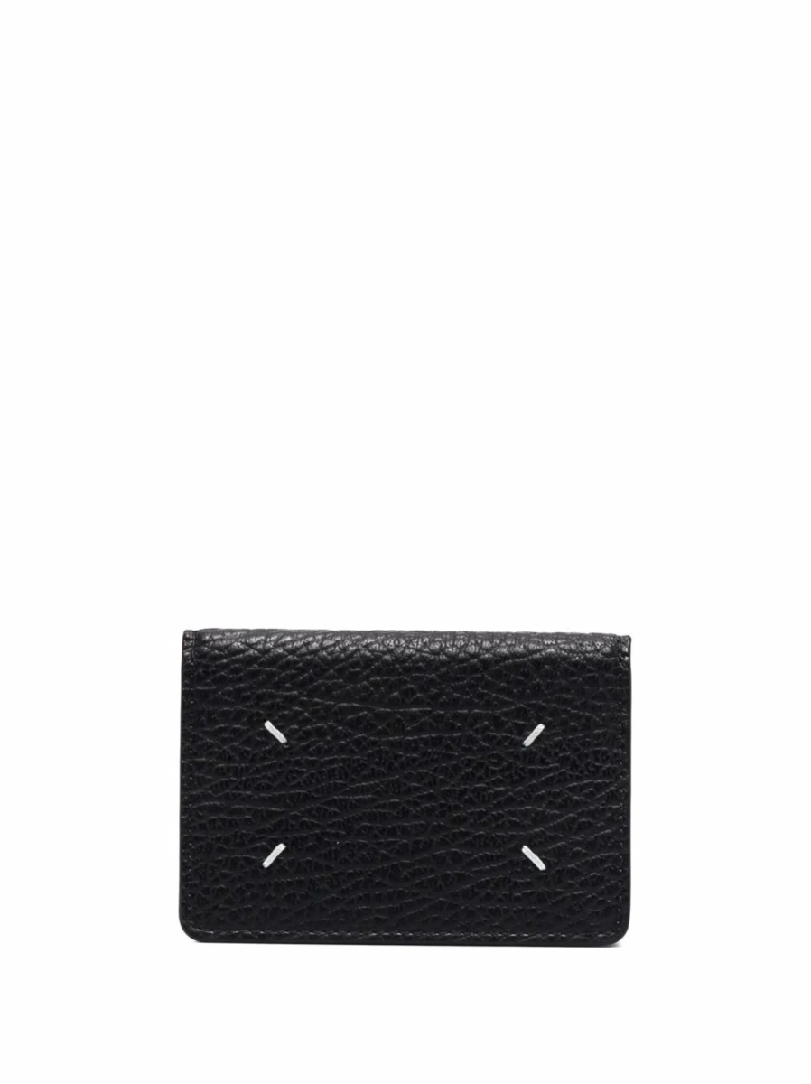 Portofel Maison Margiela negru din piele - Img 2