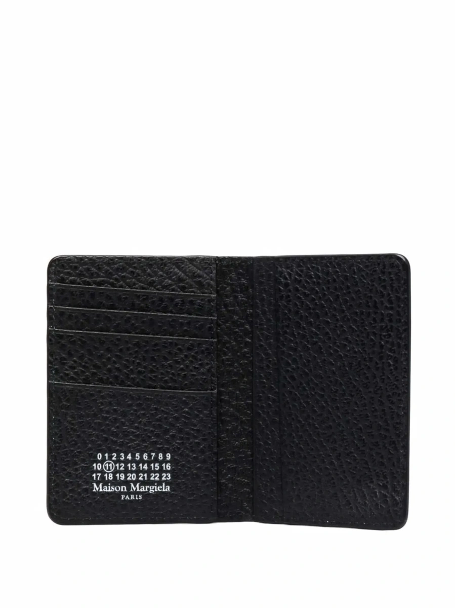 Portofel Maison Margiela negru din piele - Img 5