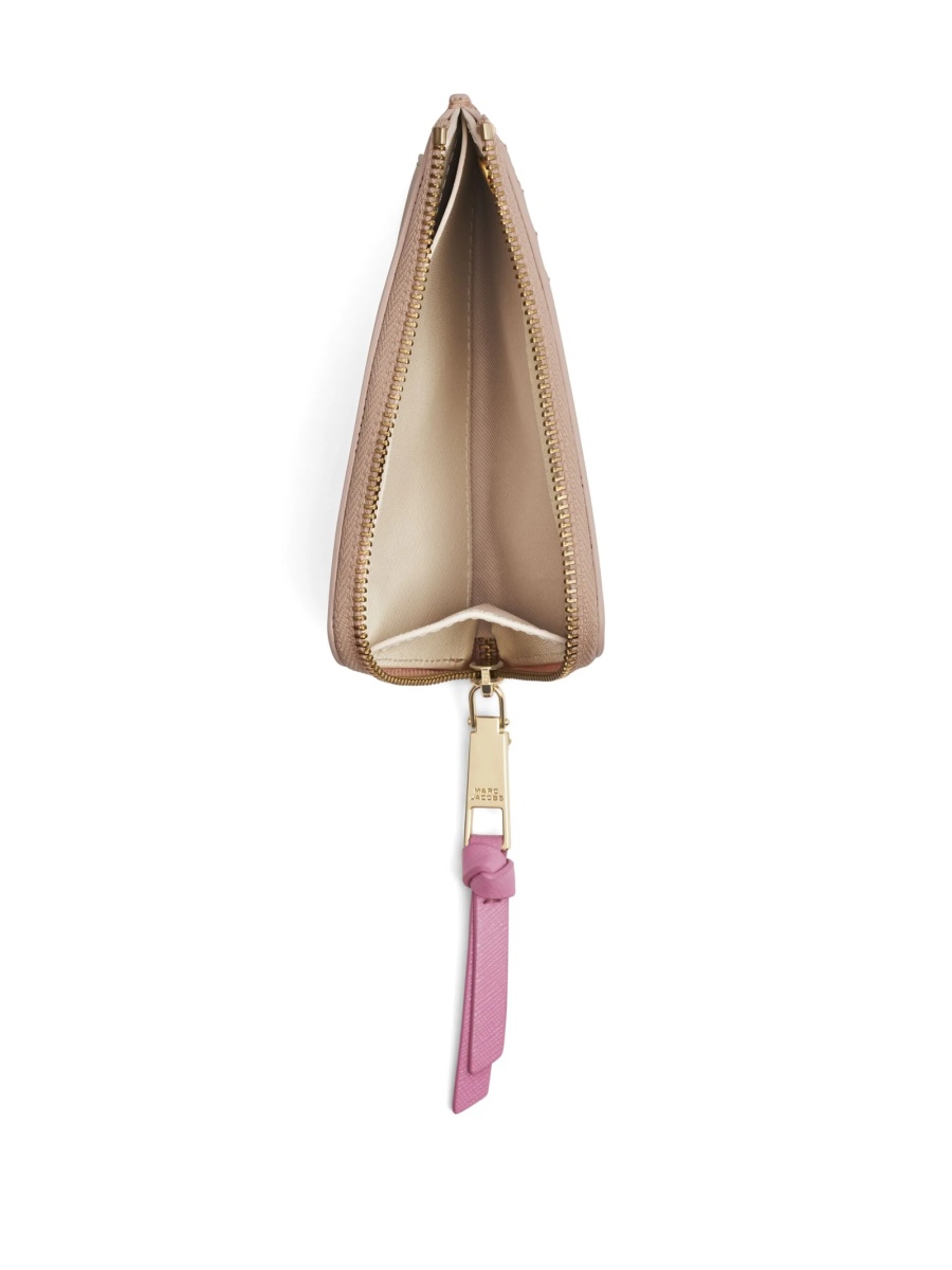 Portofel Marc Jacobs snapshot roz din piele si poliuretan - Img 3