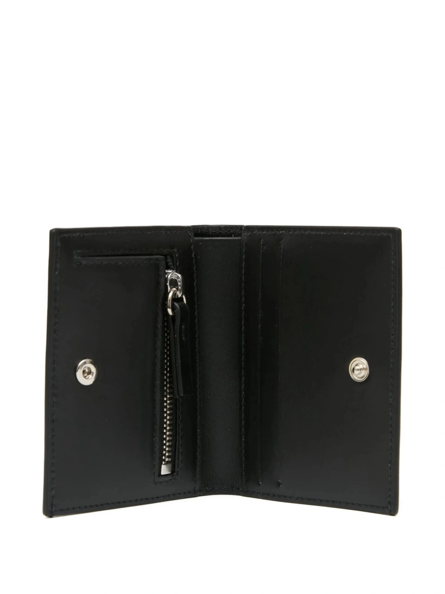 Portofel MM6 Maison Margiela negru din piele - Img 3