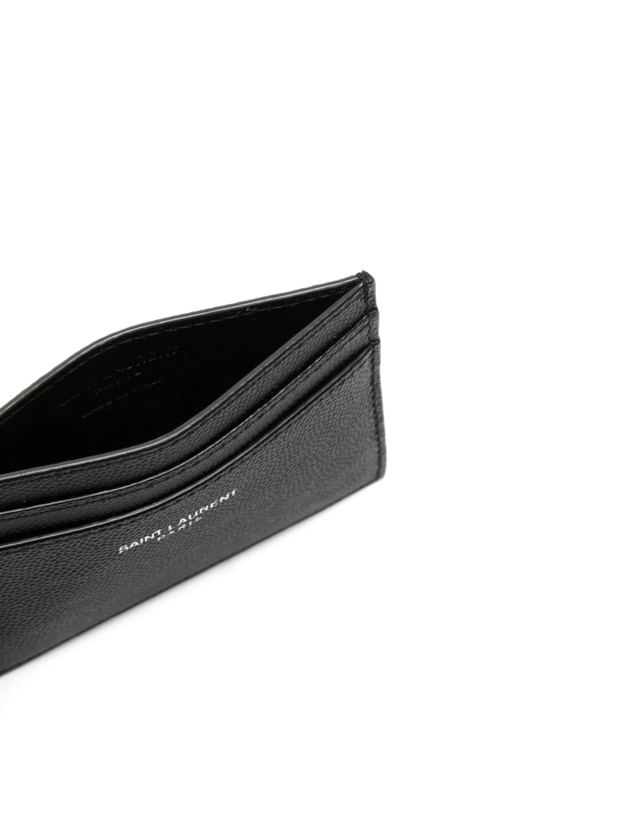 Portofel Saint Laurent negru din piele - Img 3