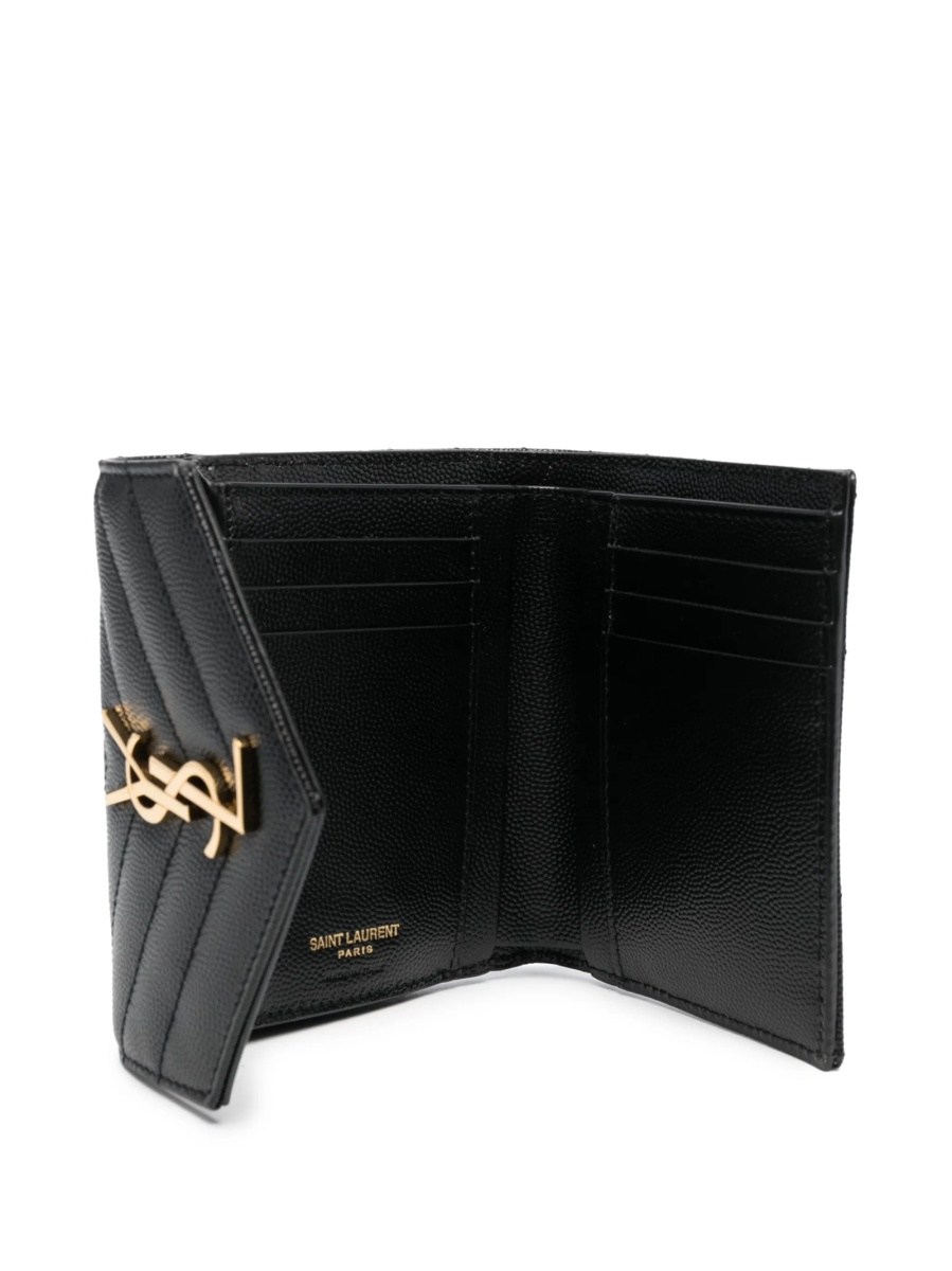 Portofel Saint Laurent negru din piele - Img 3