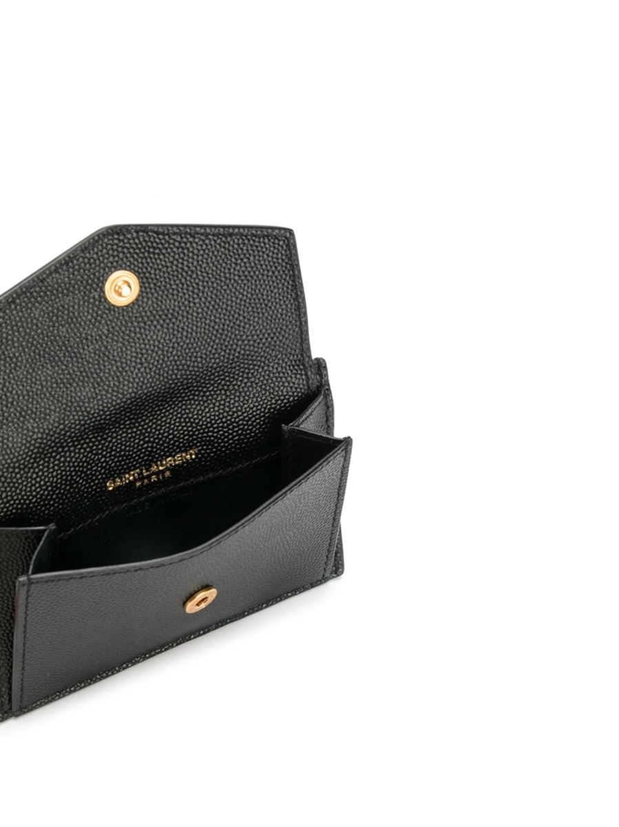 Portofel Saint Laurent negru din piele - Img 3