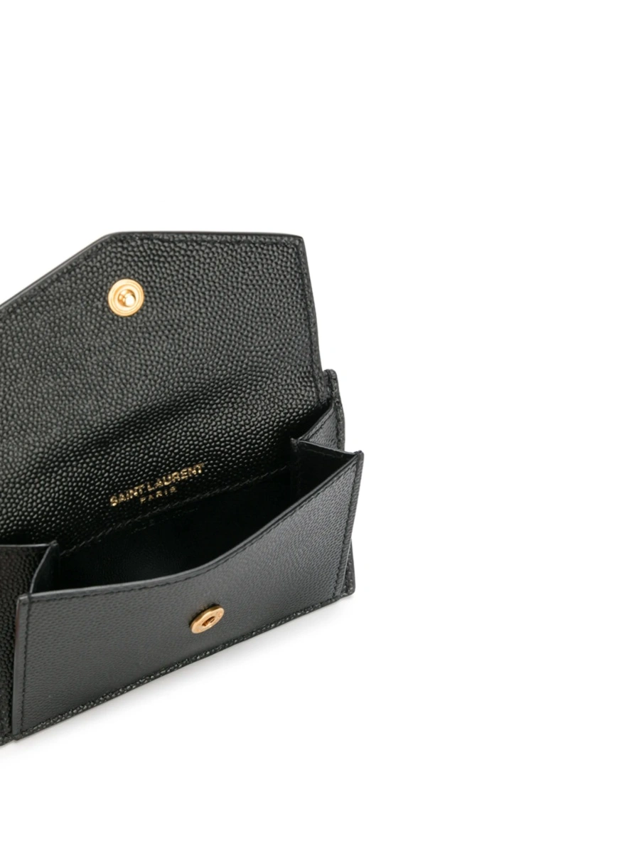 Portofel Saint Laurent negru din piele - Img 3