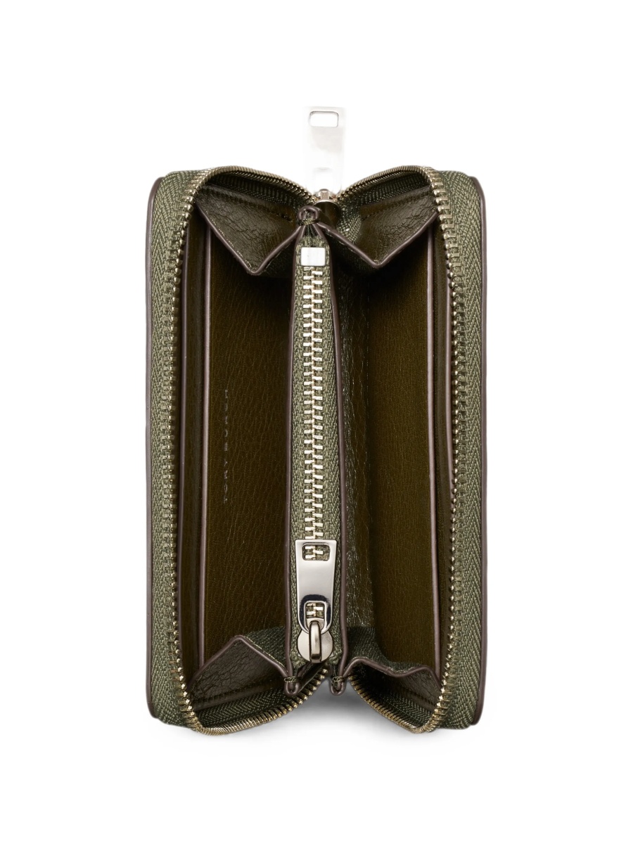 Portofel Tory Burch verde din piele - Img 3