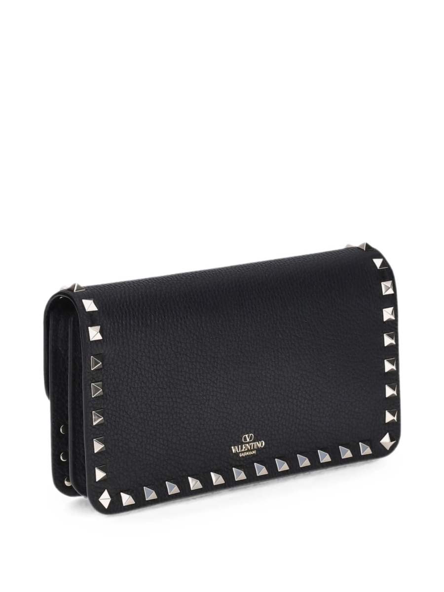 Portofel Valentino Garavani Rockstud negru din piele - Img 4