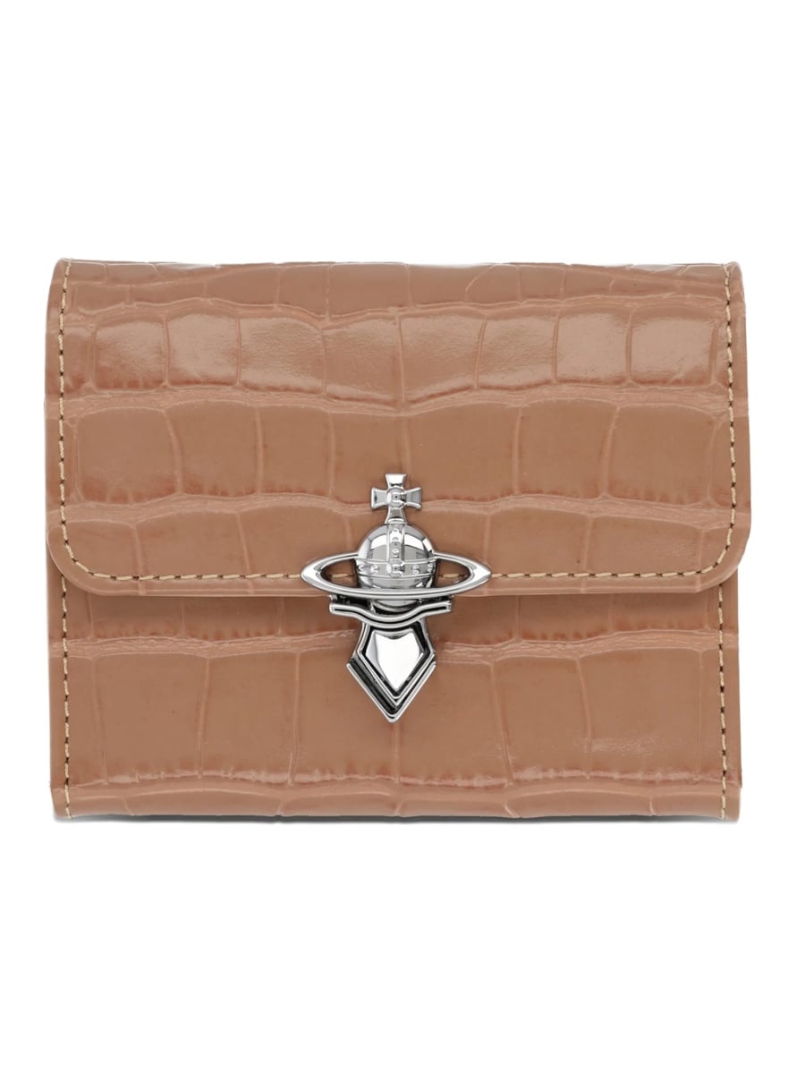 Portofel Vivienne Westwood neutru din piele - Img 2