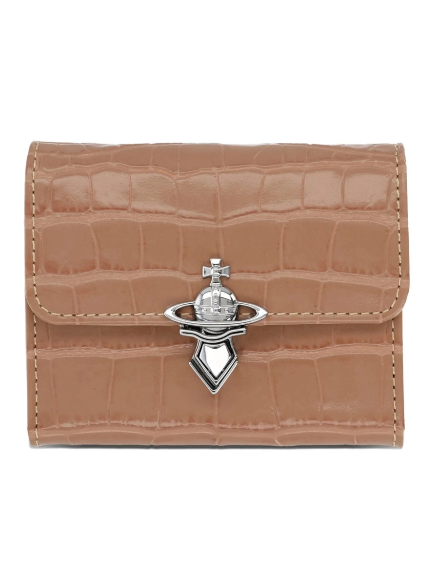 Portofel Vivienne Westwood neutru din piele - Img 2