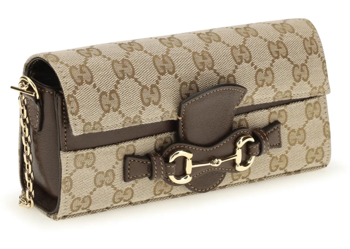 Portofele GG Fabric chain Wallet with Horsebit - Img 2