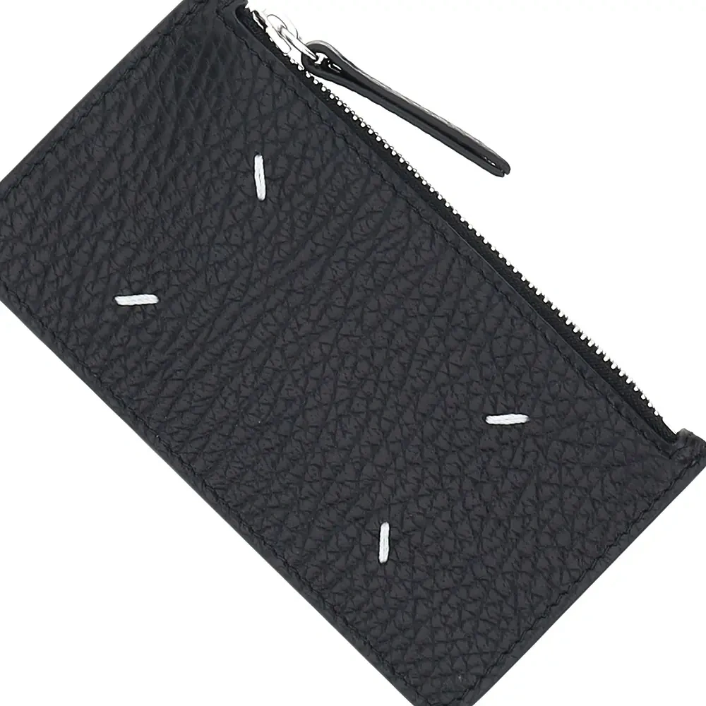 Portofele Grained leather zippered cardholder - Img 3