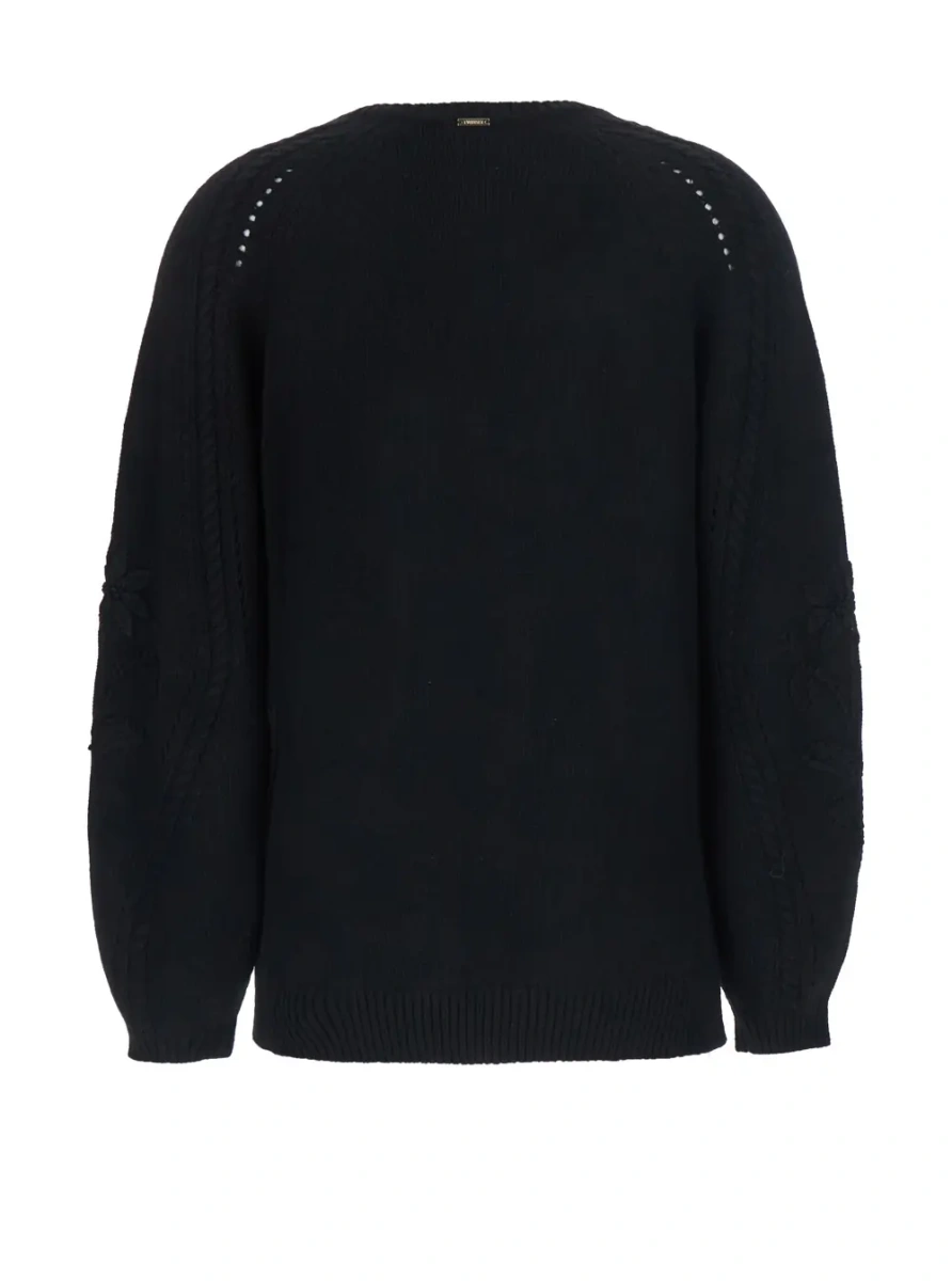 Pulover Black Tech Fabric Sweater unisex - Img 2