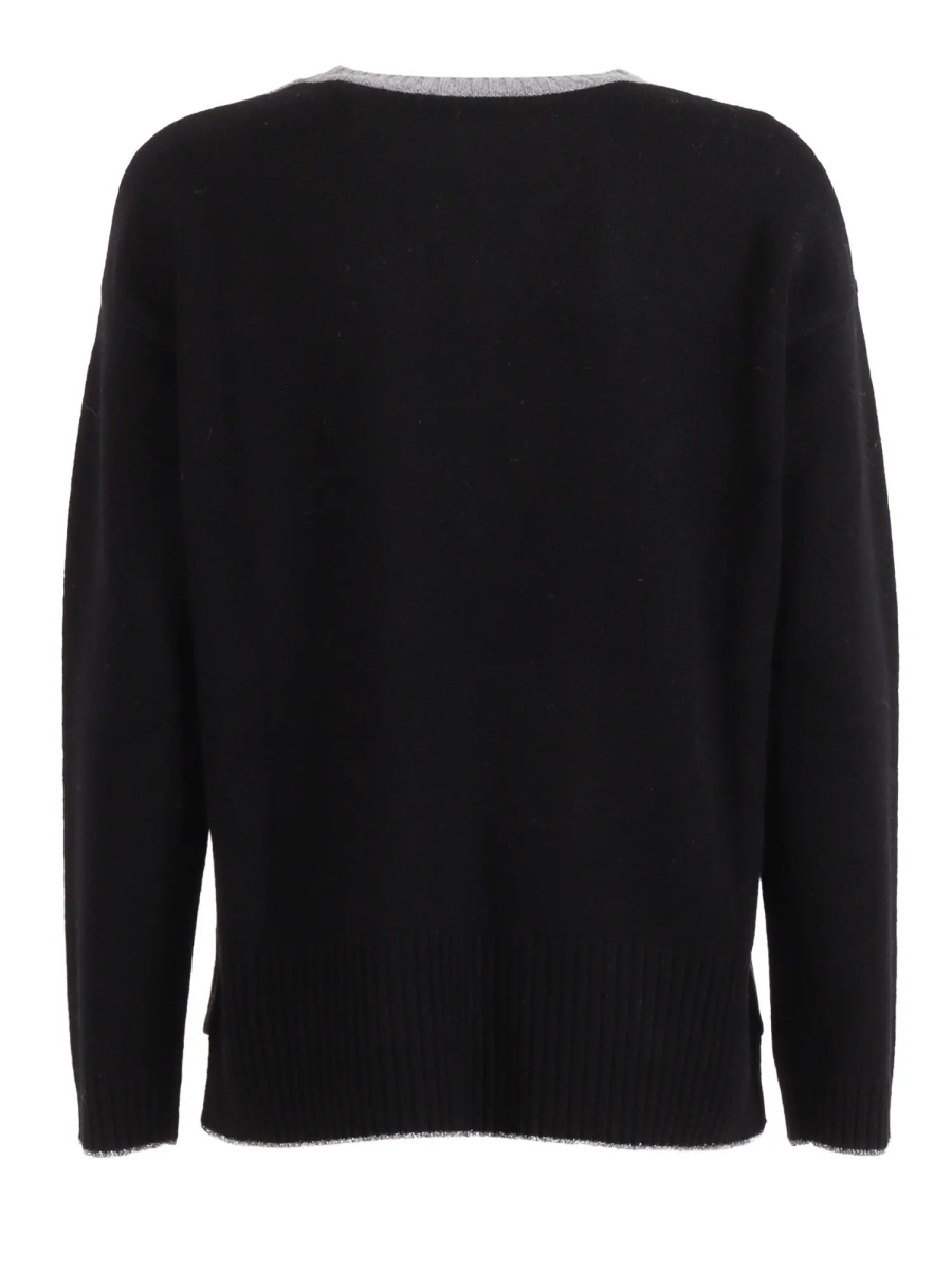 Pulover BOXING FIT CREW NECK SWEATER WITH INLAY - Img 2
