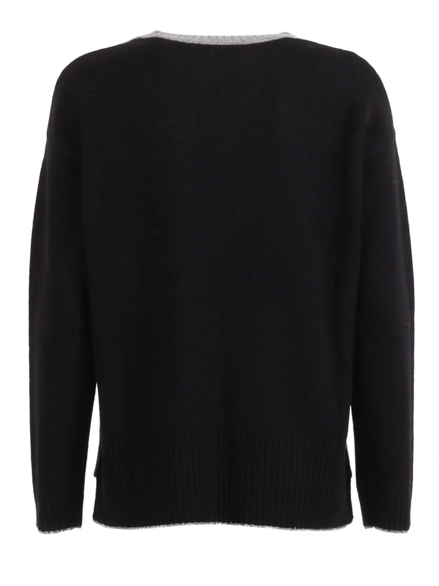 Pulover BOXING FIT CREW NECK SWEATER WITH INLAY - Img 2