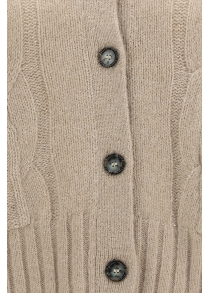 Pulover Cashmere and silk Sweater with buttons - Img 3