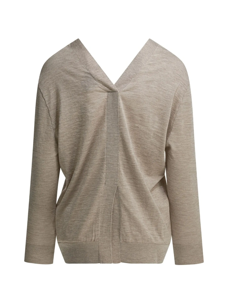 Pulover Cashmere v-neck sweater - Img 5
