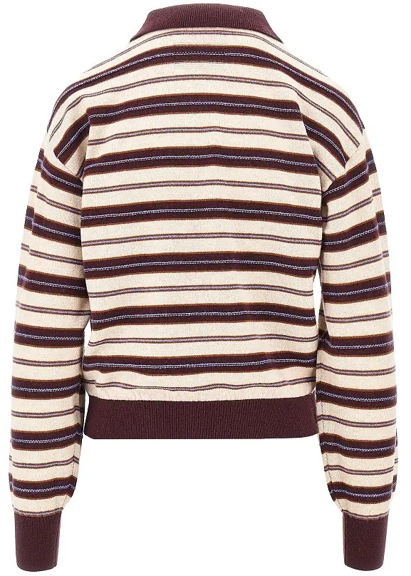 Pulover 'Collegiate' striped cashmere polo shirt - Img 3