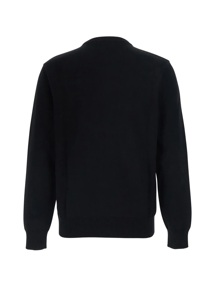 Pulover Emporio Armani negru din bumbac - Img 4