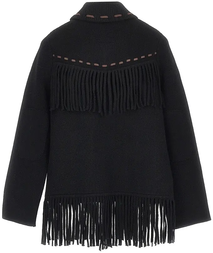 Pulover Fringed Western knitted jacket - Img 3