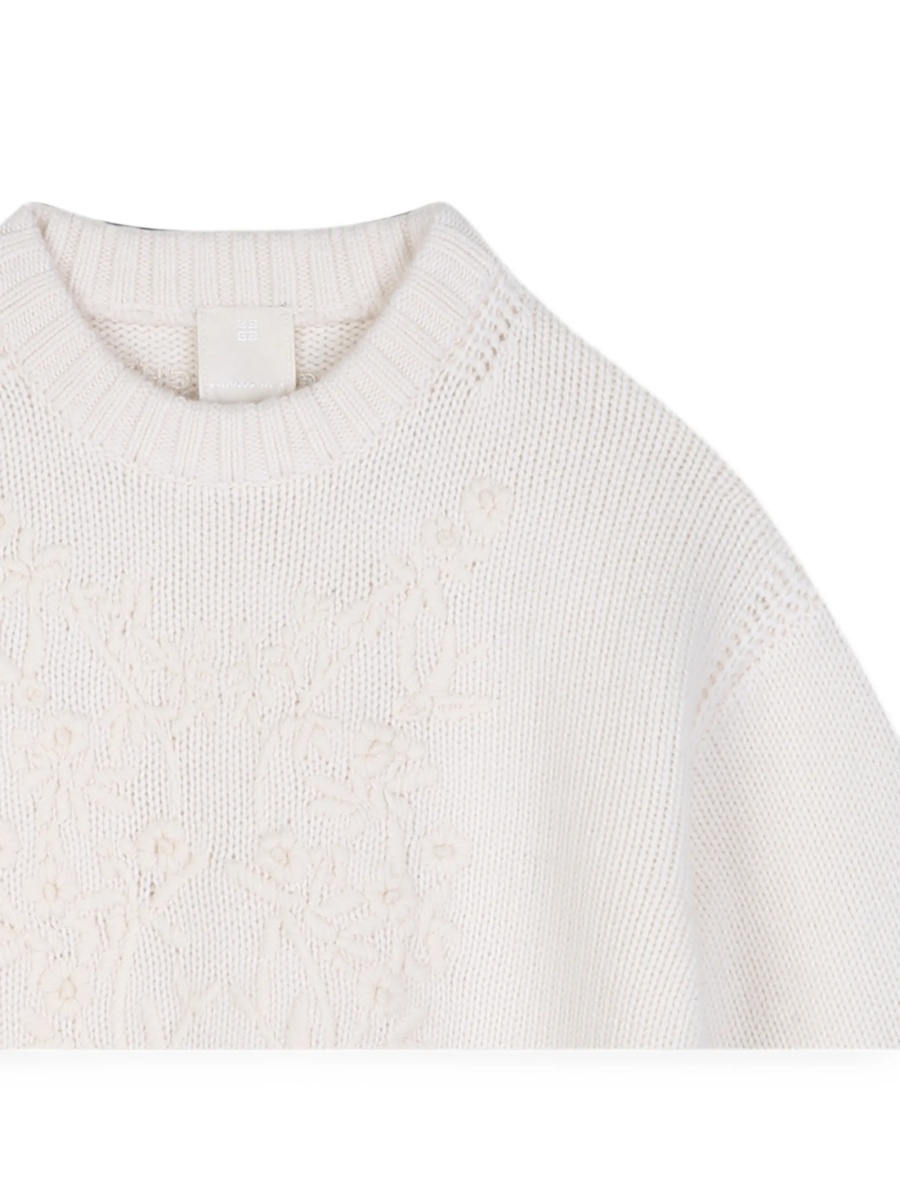 Pulover Givenchy neutru din casmir si bumbac - Img 3