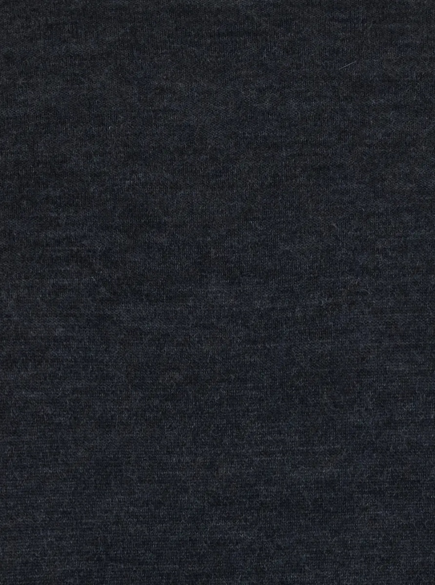 Pulover Gray Turtleneck Sweater in Wool for Men - Img 3