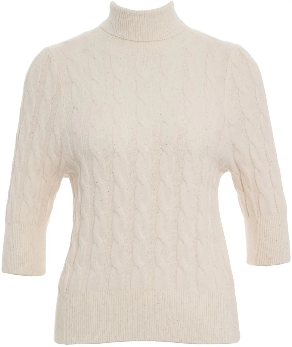 Pulover Knit sweater with cable-knit pattern - Img 2
