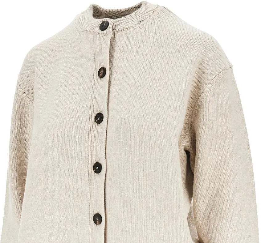 Pulover Logo intarsia merino wool cardigan - Img 2