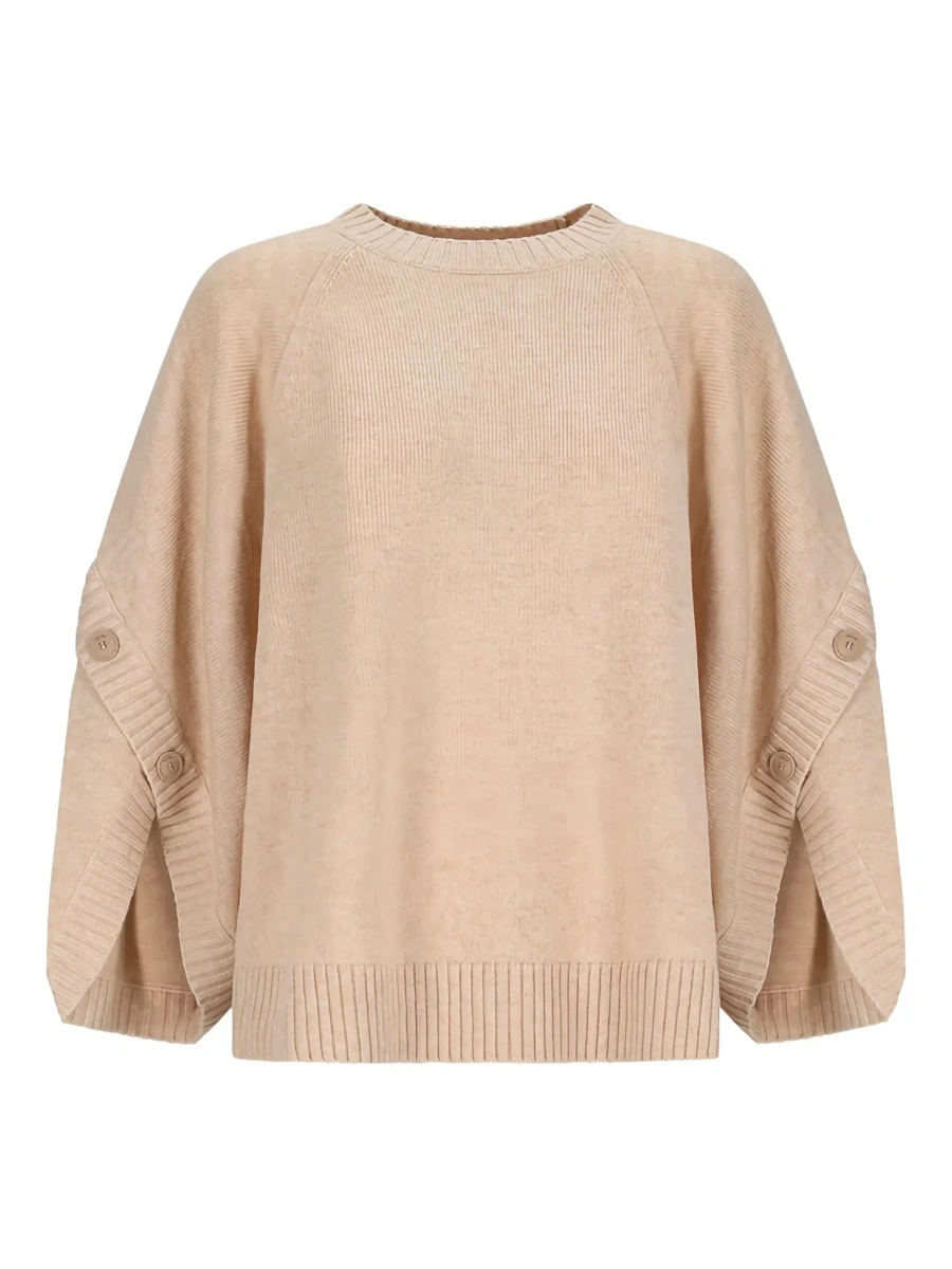 Pulover Max Mara bej din lana si casmir 'Ampex' - Img 5