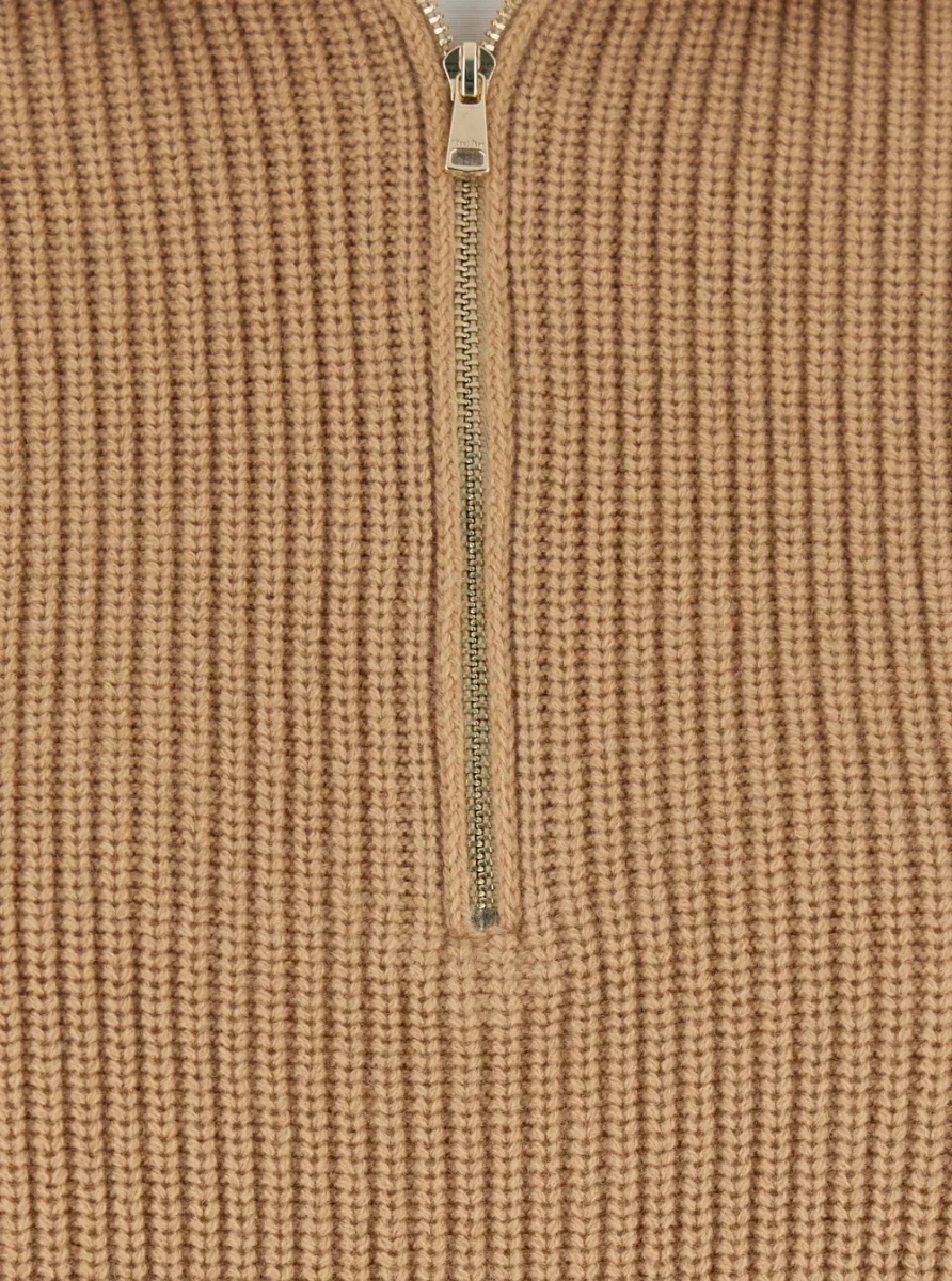 Pulover Max Mara bej din lana si casmir - Img 3