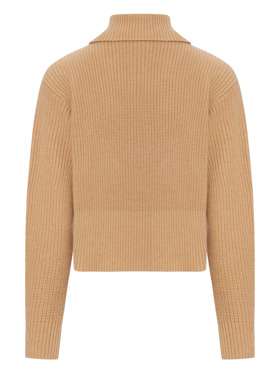 Pulover Max Mara bej din lana si casmir - Img 4