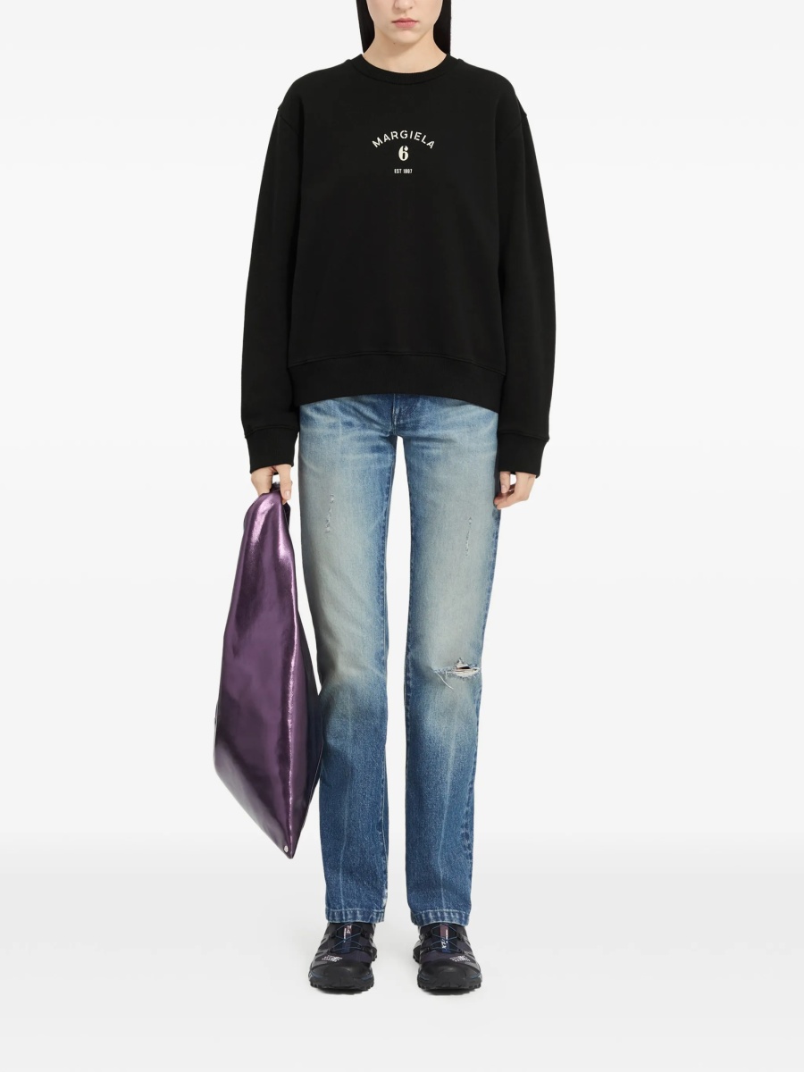 Pulover MM6 Maison Margiela negru - Img 2