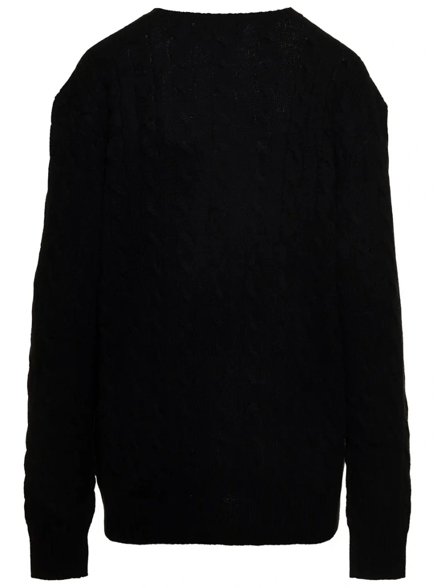 Pulover Ralph Lauren negru din lana si casmir - Img 2