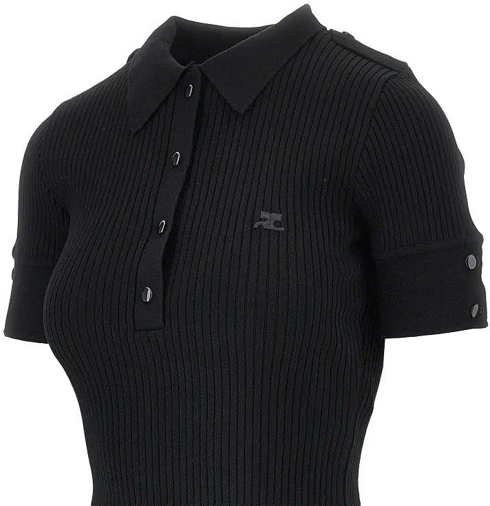 Pulover Ribbed knit polo shirt - Img 2
