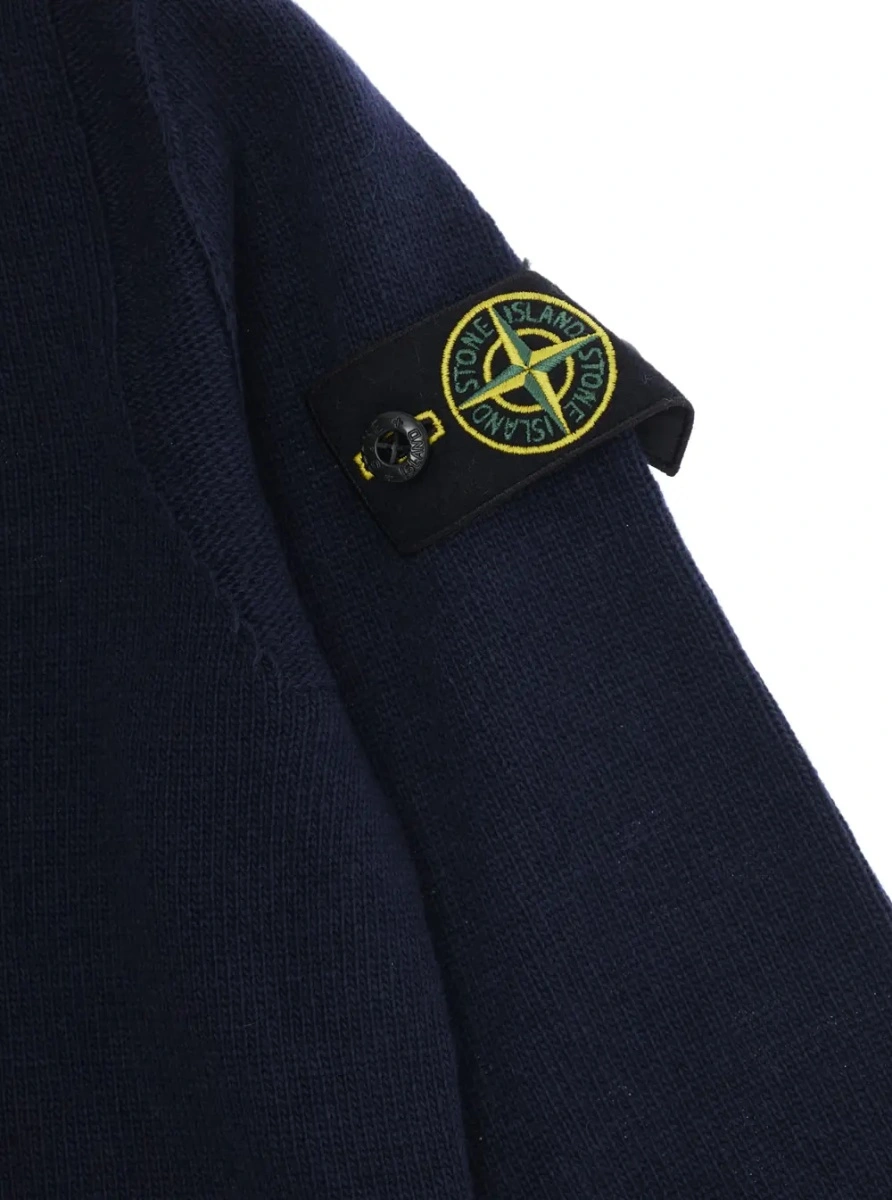 Pulover Stone Island albastru din lana - Img 3