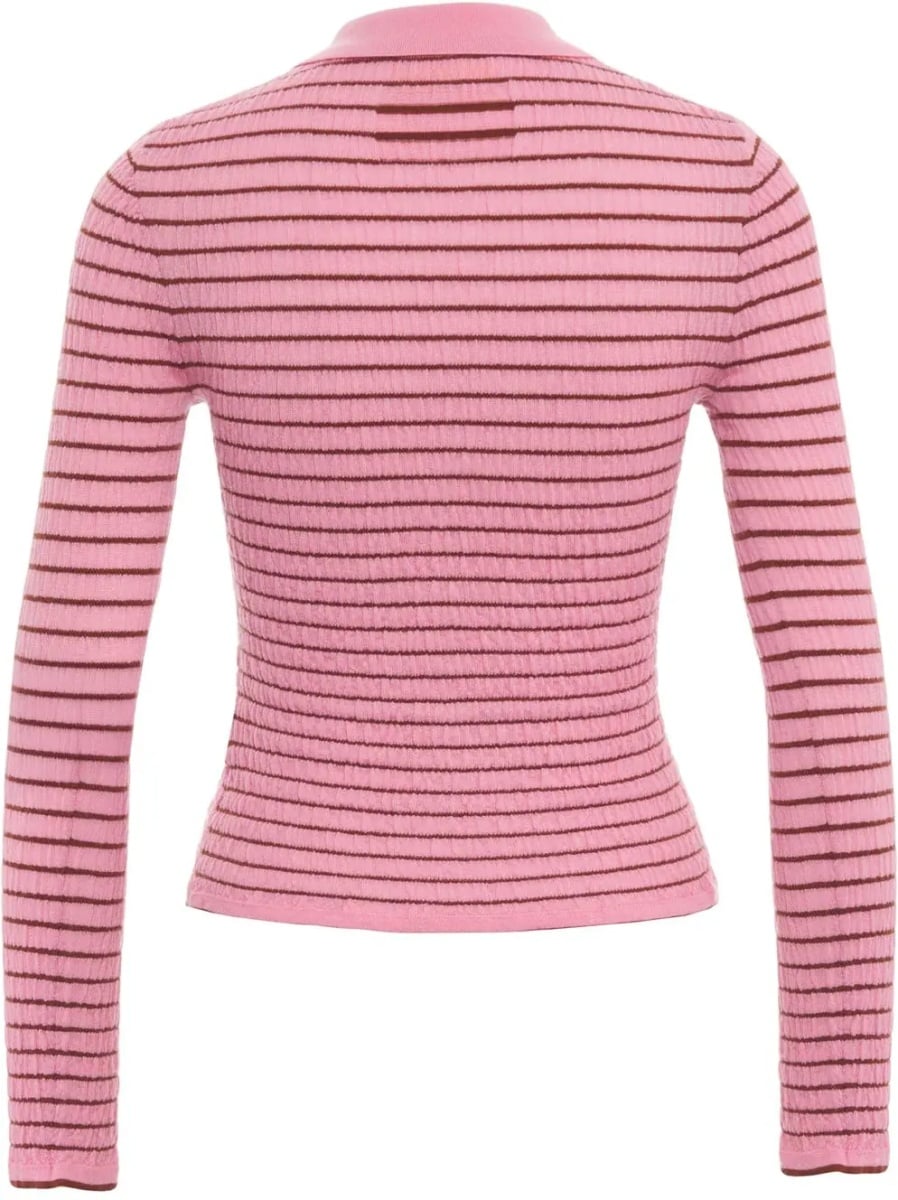 Pulover Sweater 'Smocked L/S Shrunken Polo' - Img 3