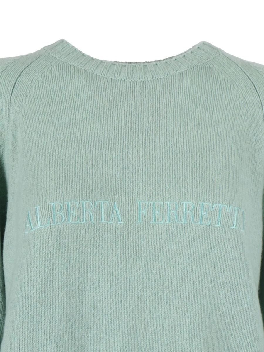 Pulover tricotat Alberta Ferretti verde - Img 3