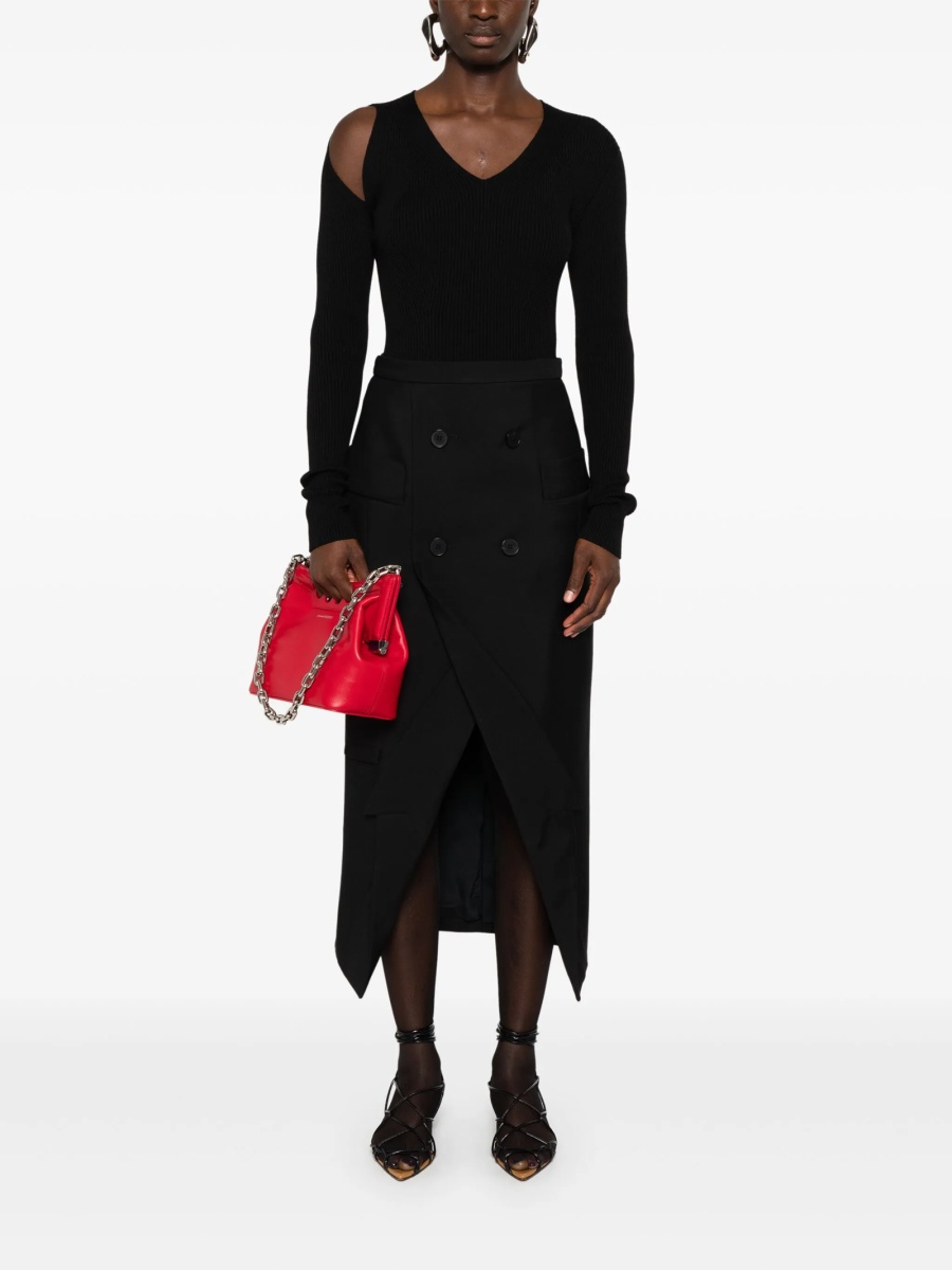 Pulover tricotat Alexander McQueen negru - Img 2