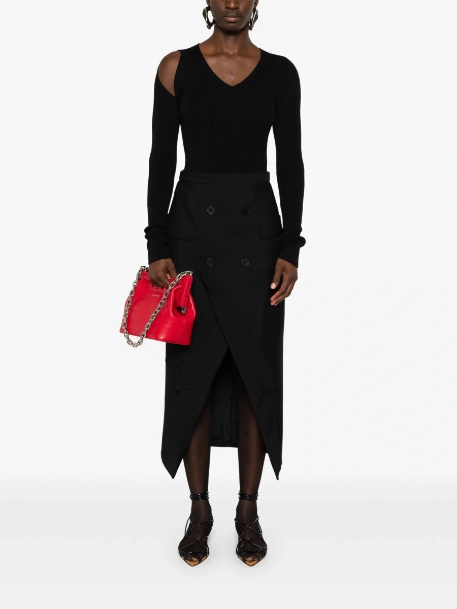 Pulover tricotat Alexander McQueen negru - Img 2