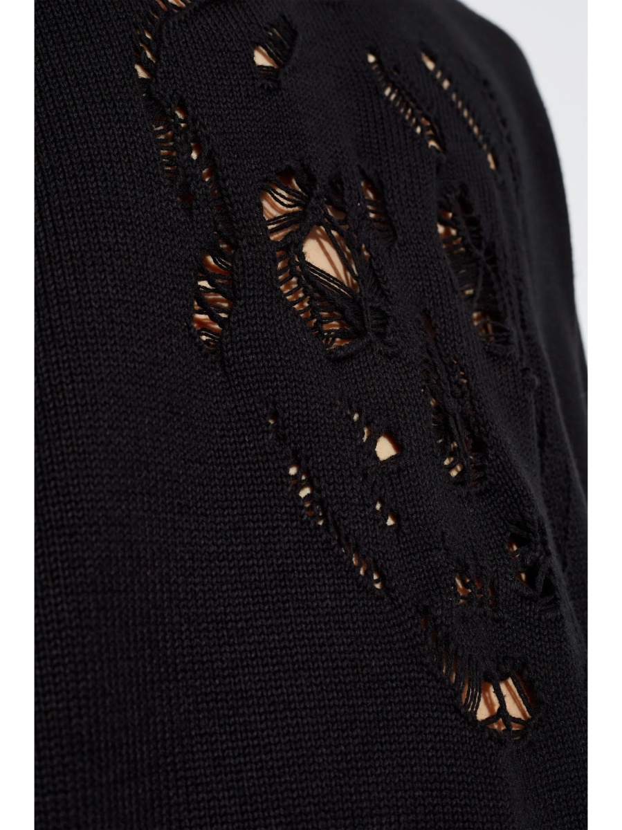 Pulover tricotat Alexander McQueen negru - Img 5