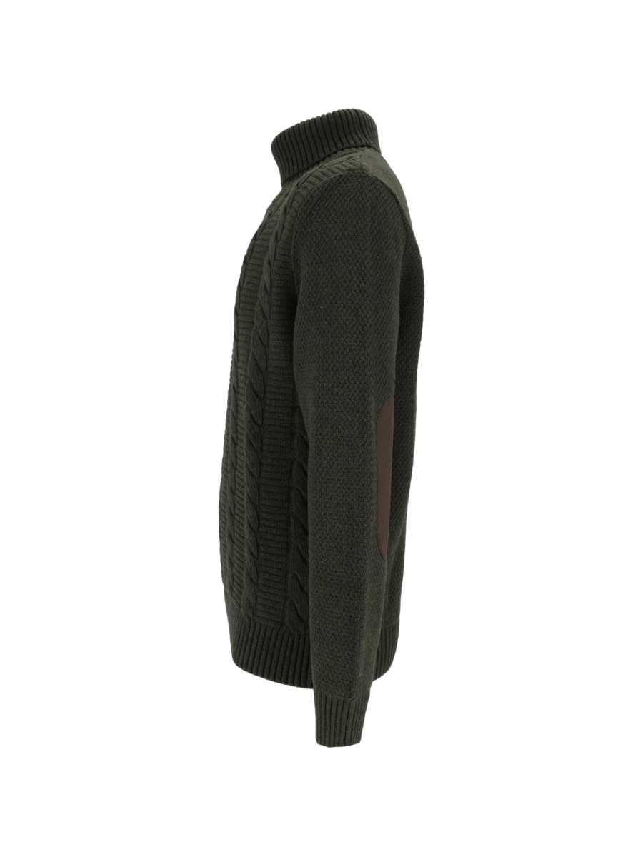 Pulover tricotat Barbour verde - Img 3